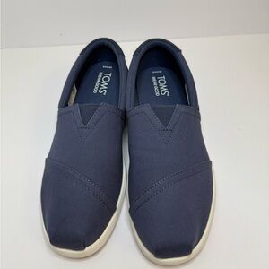 NWT‎ TOMS Men's Alp Fwd Navy Suede Slip-On Shoes Size 9.5